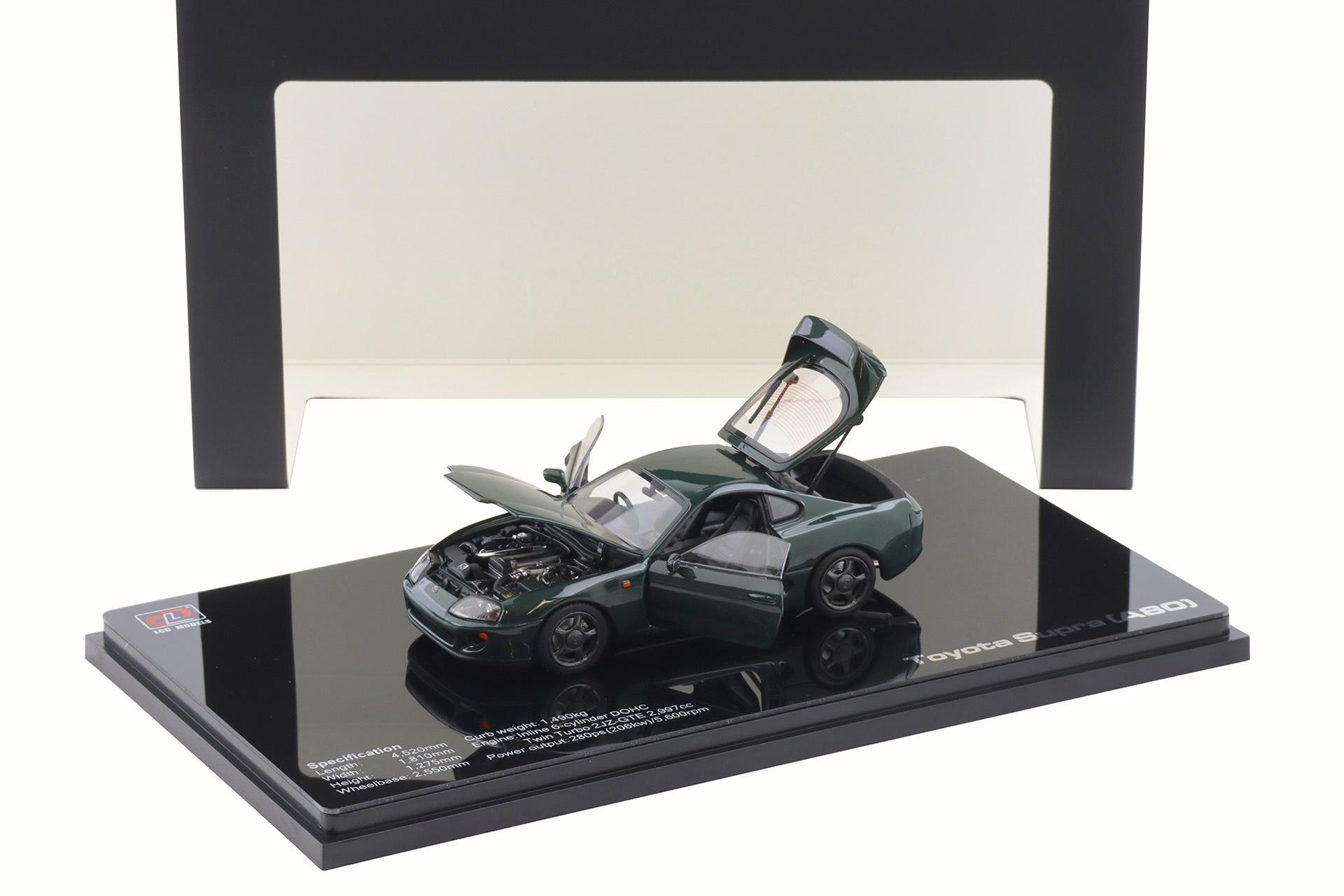1:43 LCD Models Toyota Supra A80 Coupe RHD dark green LCD43009-GR