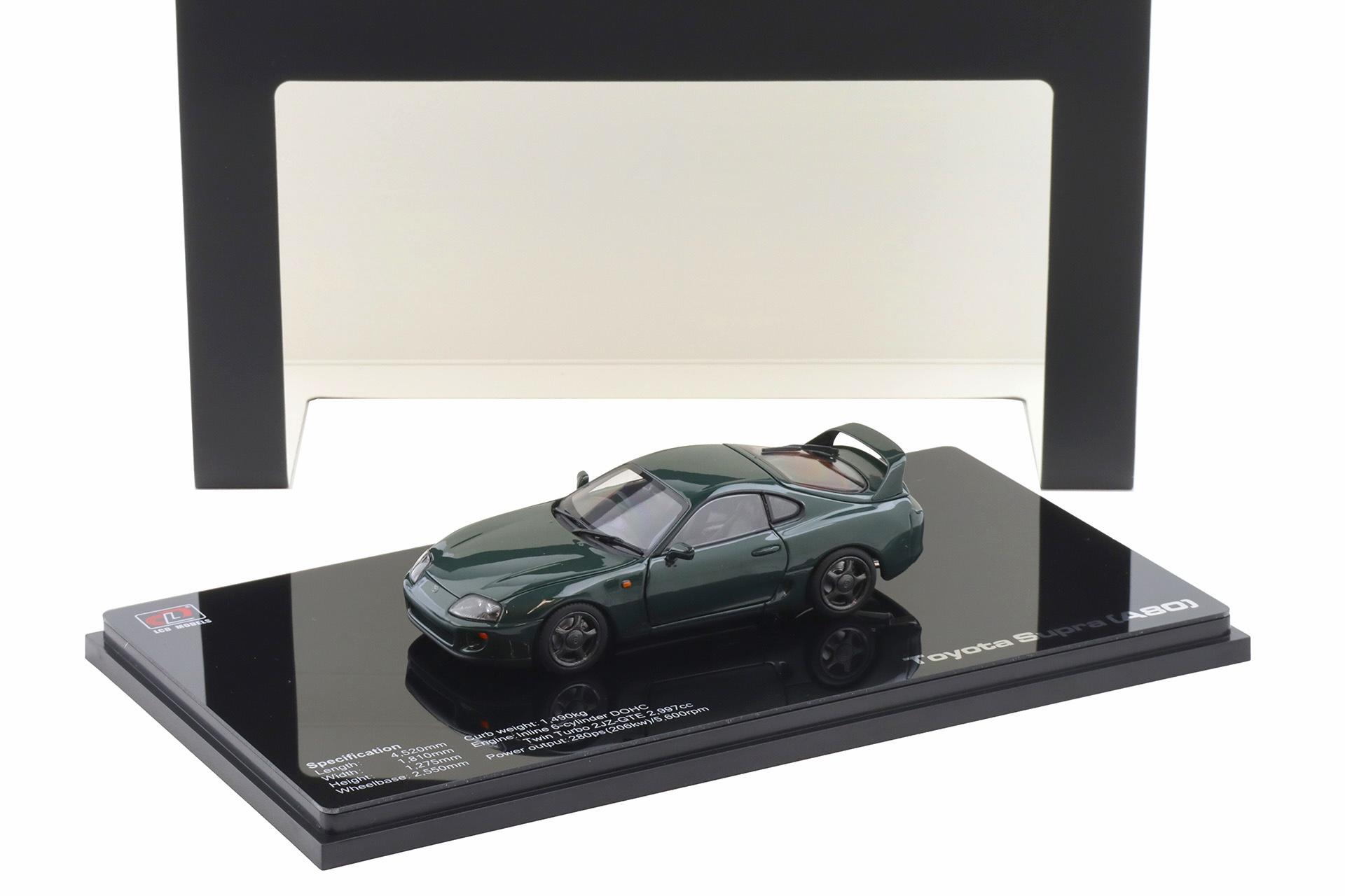 1:43 LCD Models Toyota Supra A80 Coupe RHD dark green LCD43009-GR