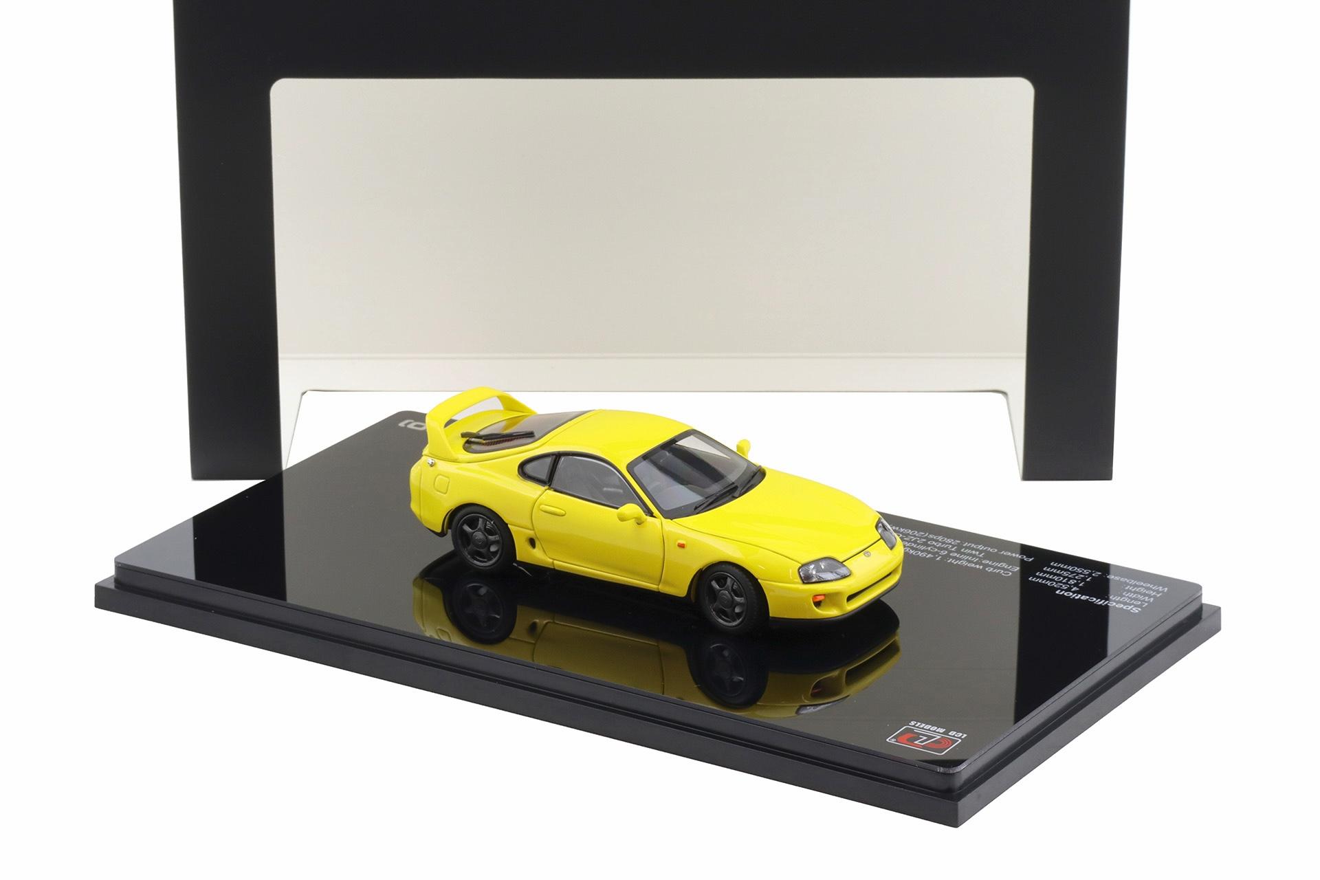 1:43 LCD Models Toyota Supra A80 Coupe RHD yellow LCD43009-YE