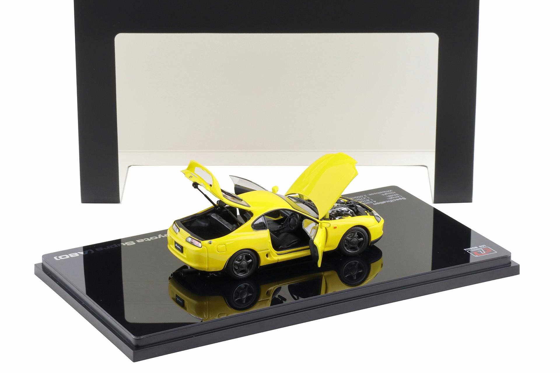 1:43 LCD Models Toyota Supra A80 Coupe RHD yellow LCD43009-YE