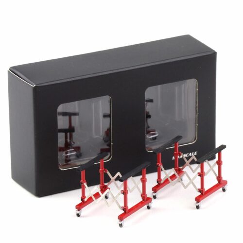1:43 LCD Models Hood Holder Set 2 pcs. Semi Gloss red LCD-09-SGR