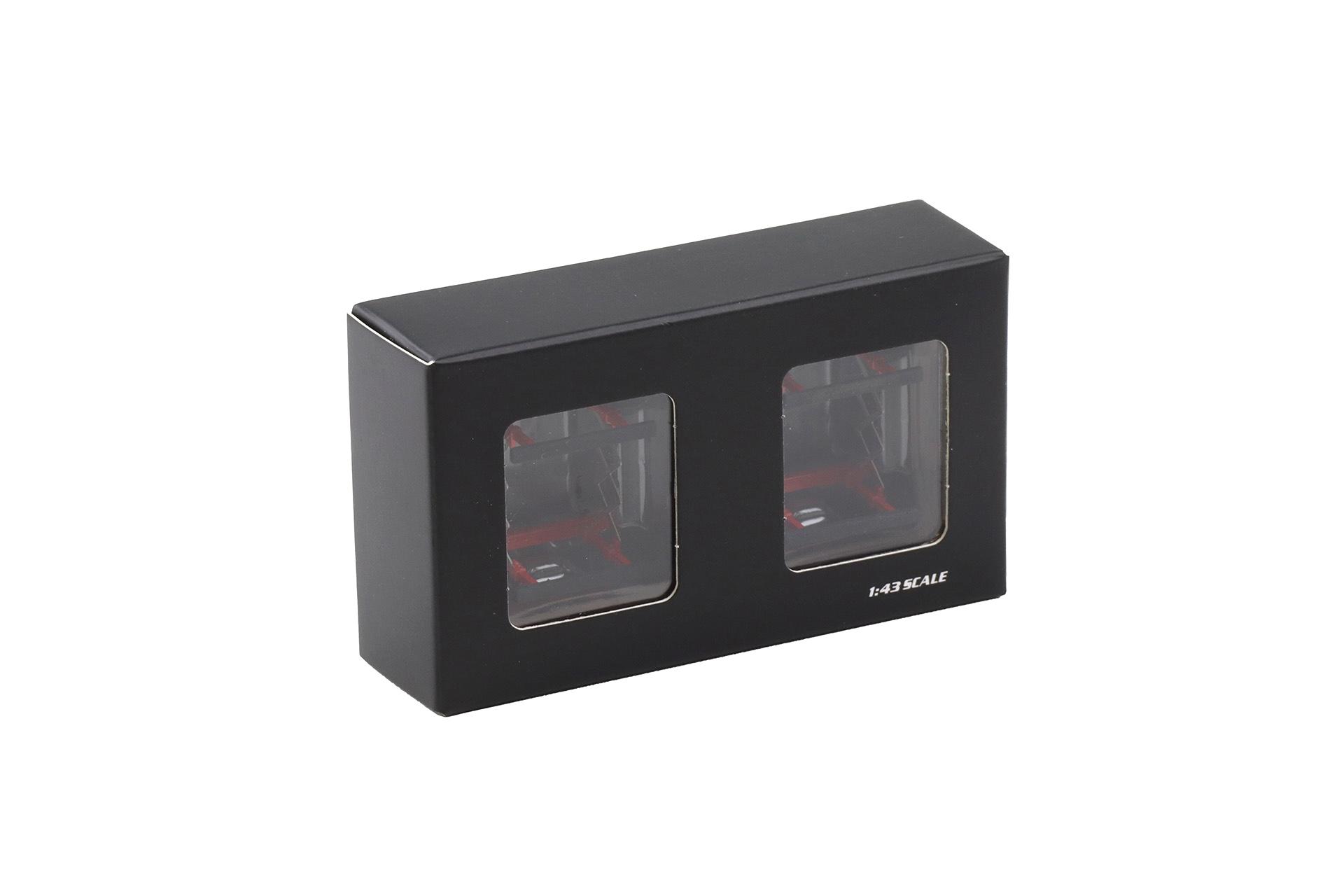 1:43 LCD Models Hood Holder Set 2 pcs. Semi Gloss red LCD-09-SGR