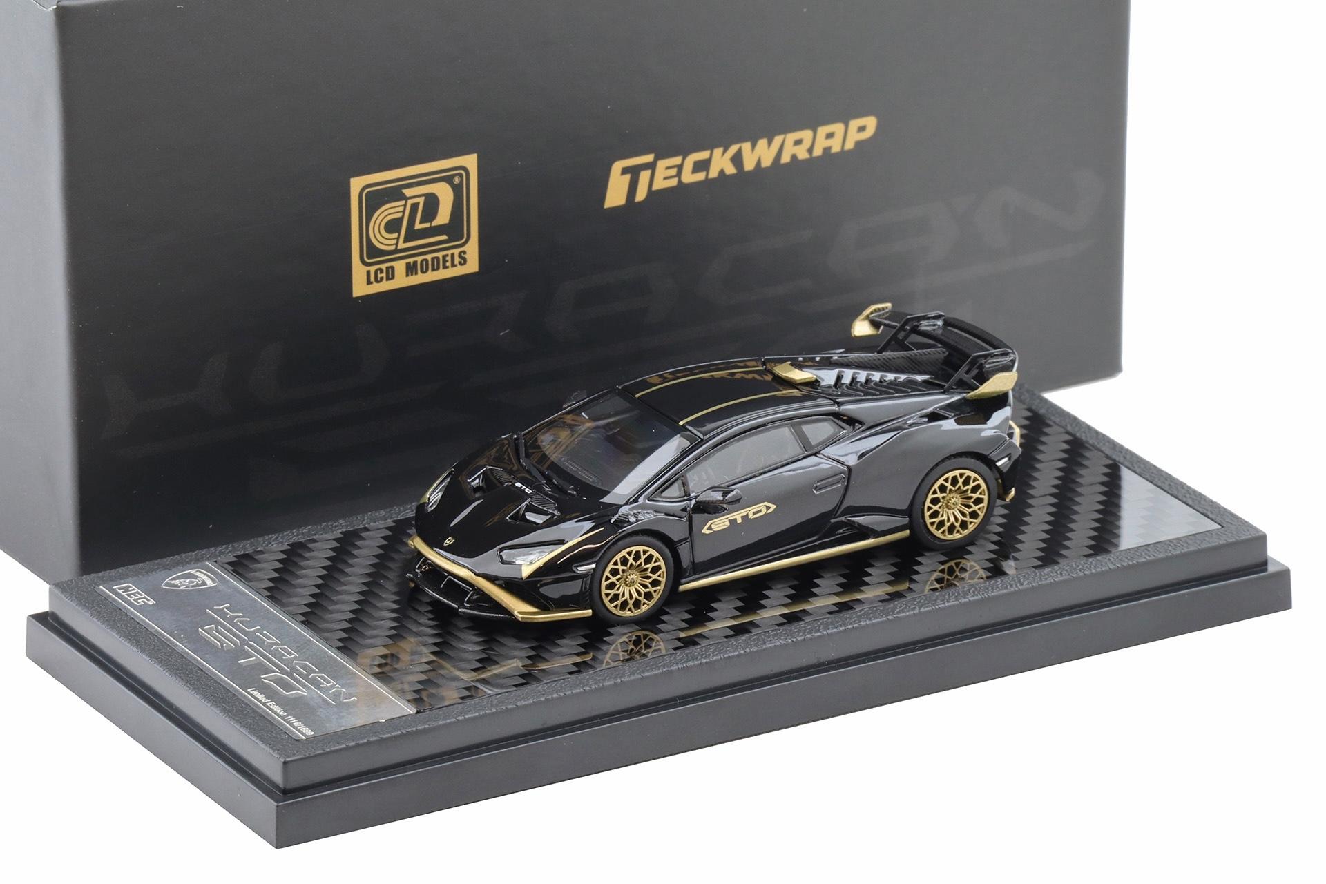 1:64 LCD Models Lamborghini Huracan STO HEC 2026 black/ gold LCD64043-BG