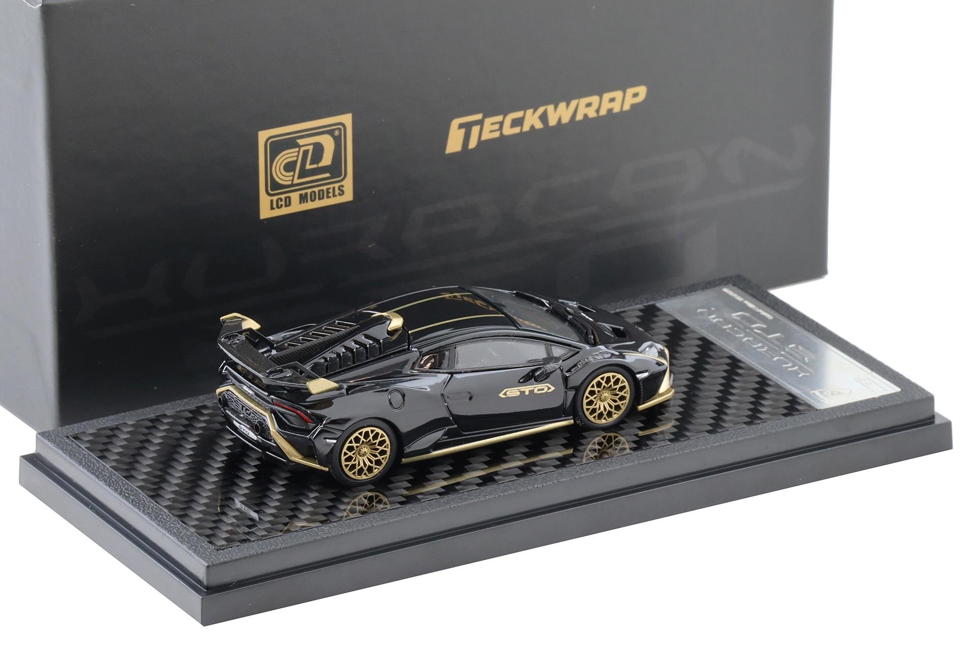 1:64 LCD Models Lamborghini Huracan STO HEC 2026 black/ gold LCD64043-BG