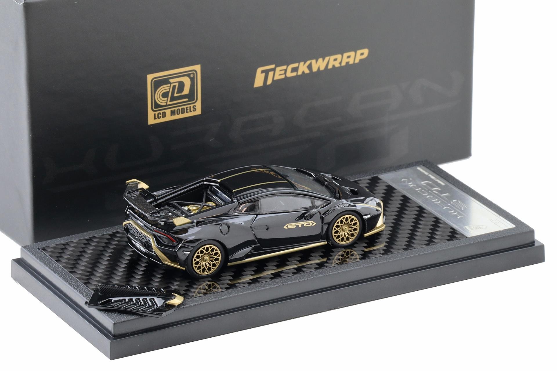 1:64 LCD Models Lamborghini Huracan STO HEC 2026 black/ gold LCD64043-BG