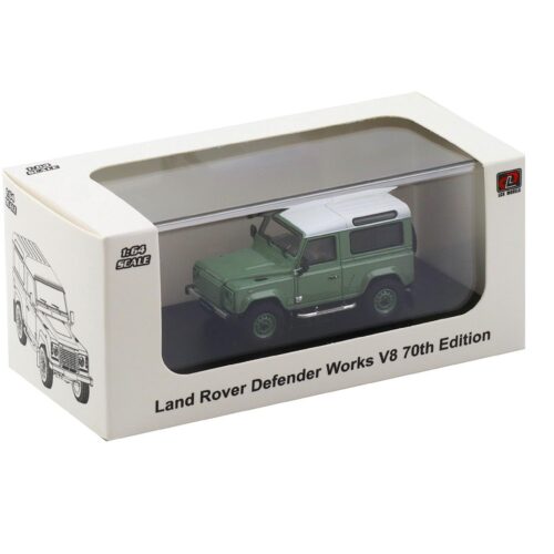 1:64 LCD Models Land Rover Defender Works V8 70th Edition Glasmir green LCD64016-GE