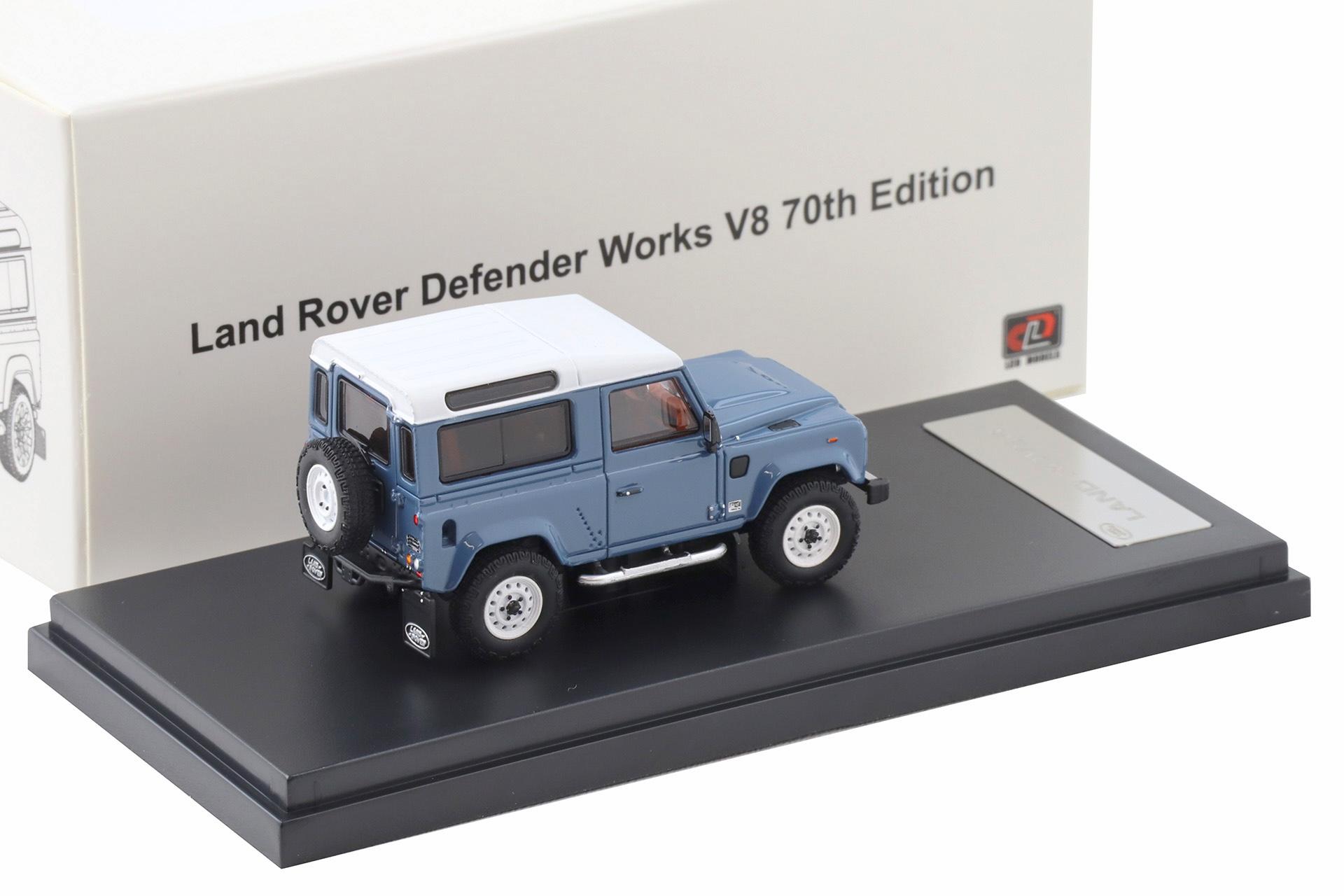 1:64 LCD Models Land Rover Defender Works V8 70th Edition Vintage blue LCD64016-BU