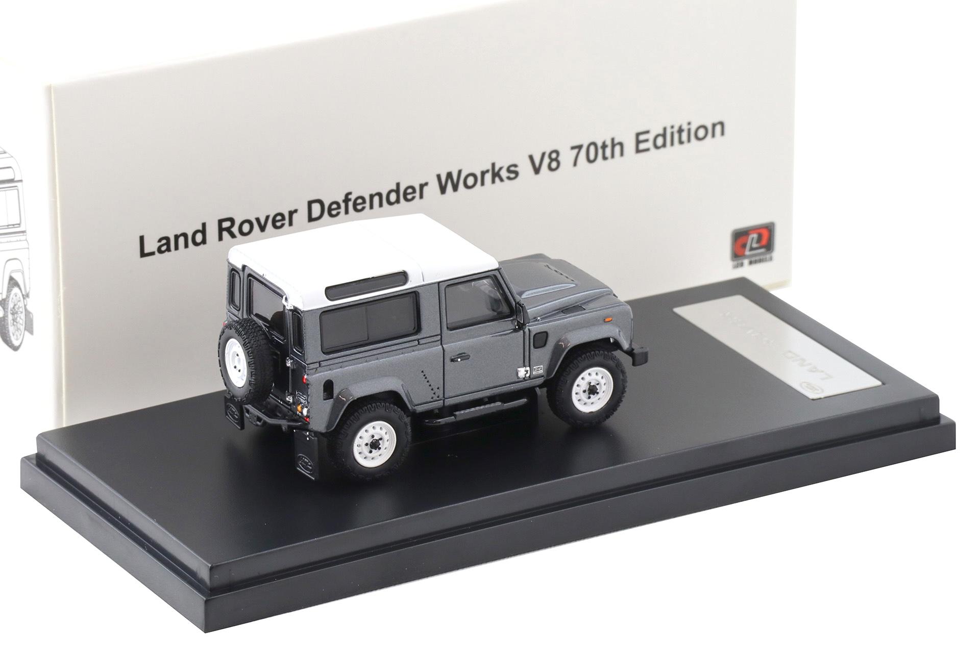 1:64 LCD Models Land Rover Defender Works V8 70th Edition Crimea grey LCD64016-GR