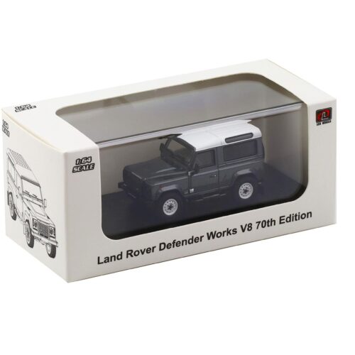 1:64 LCD Models Land Rover Defender Works V8 70th Edition Crimea grey LCD64016-GR