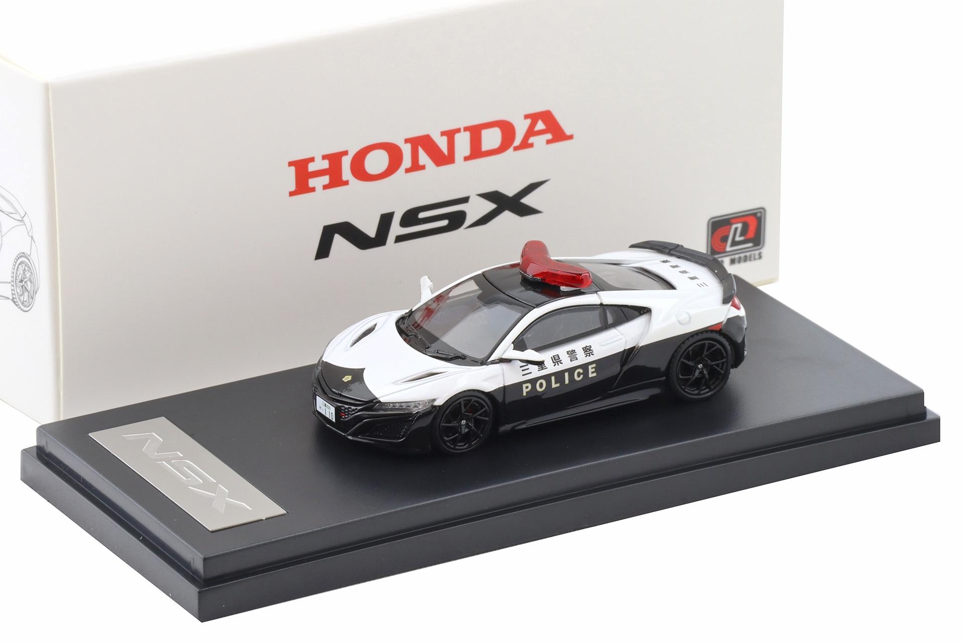 1:64 LCD Models Honda NSX Coupe Police Car black/ white LM64001-BW