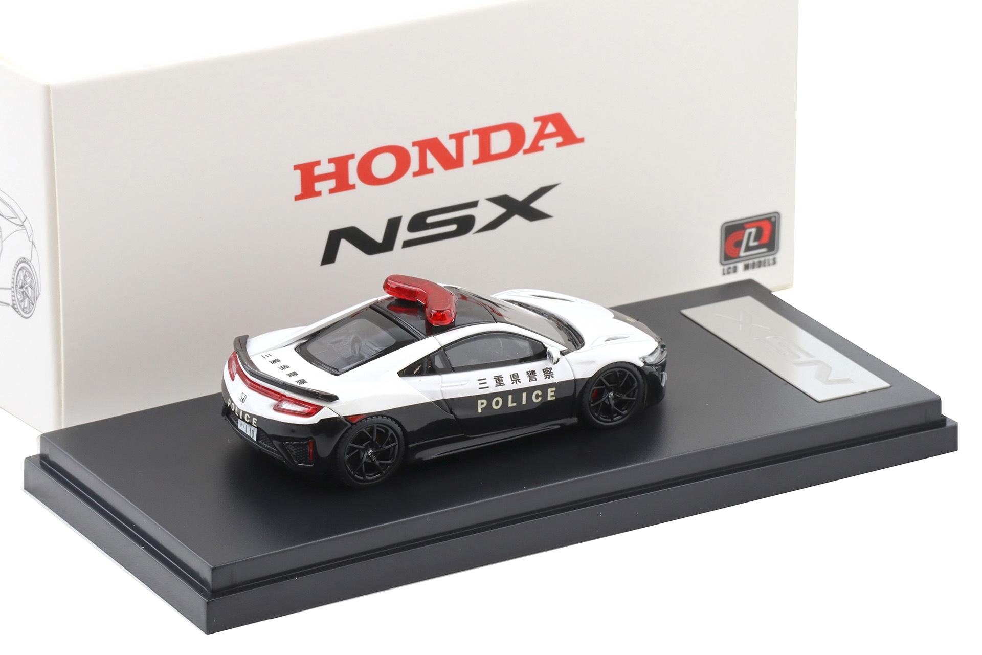 1:64 LCD Models Honda NSX Coupe Police Car black/ white LM64001-BW