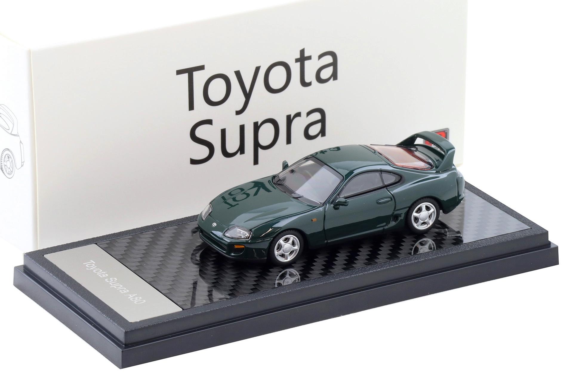 1:64 LCD Models Toyota Supra A80 Coupe RHD dark green LCD64037-GR