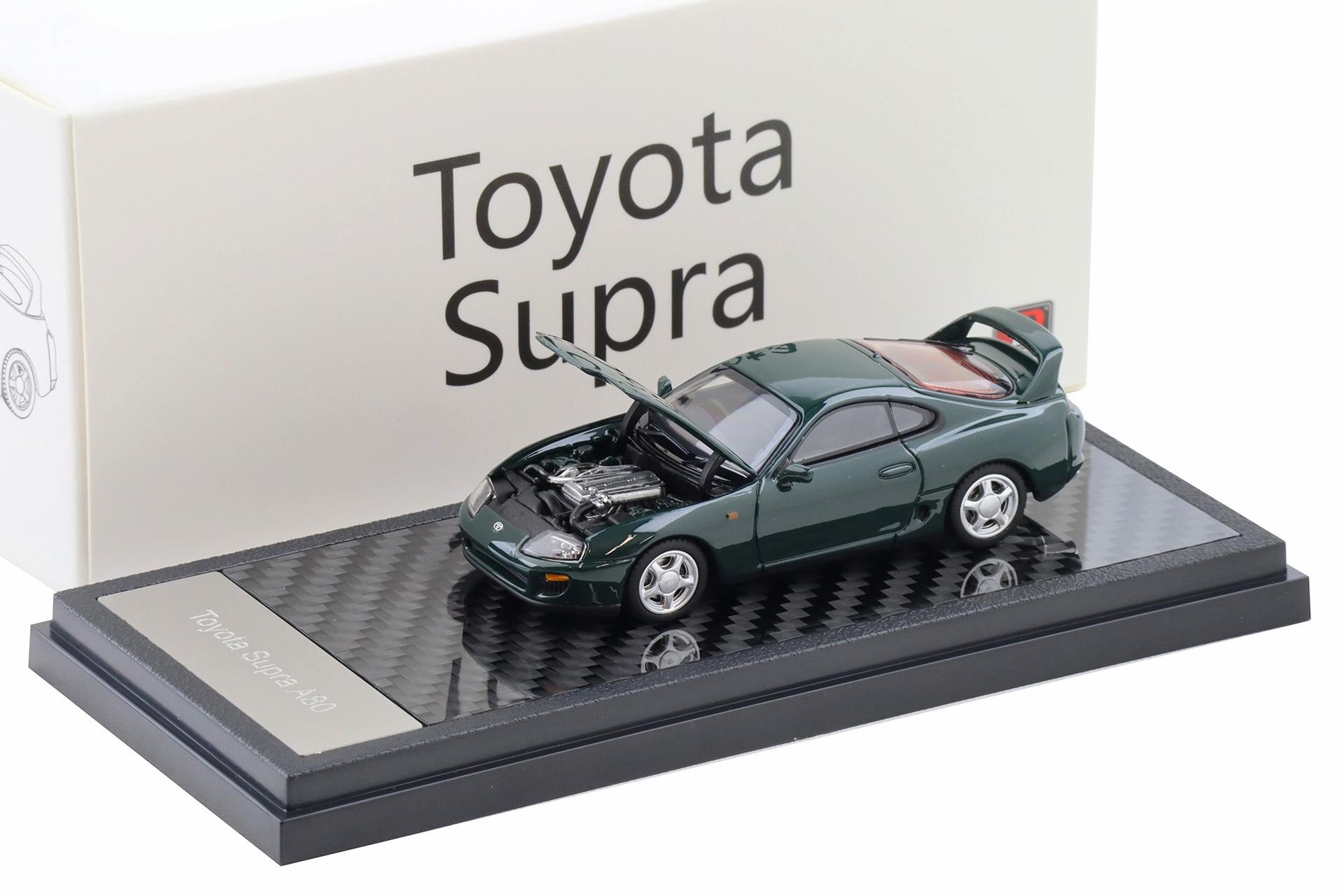 1:64 LCD Models Toyota Supra A80 Coupe RHD dark green LCD64037-GR