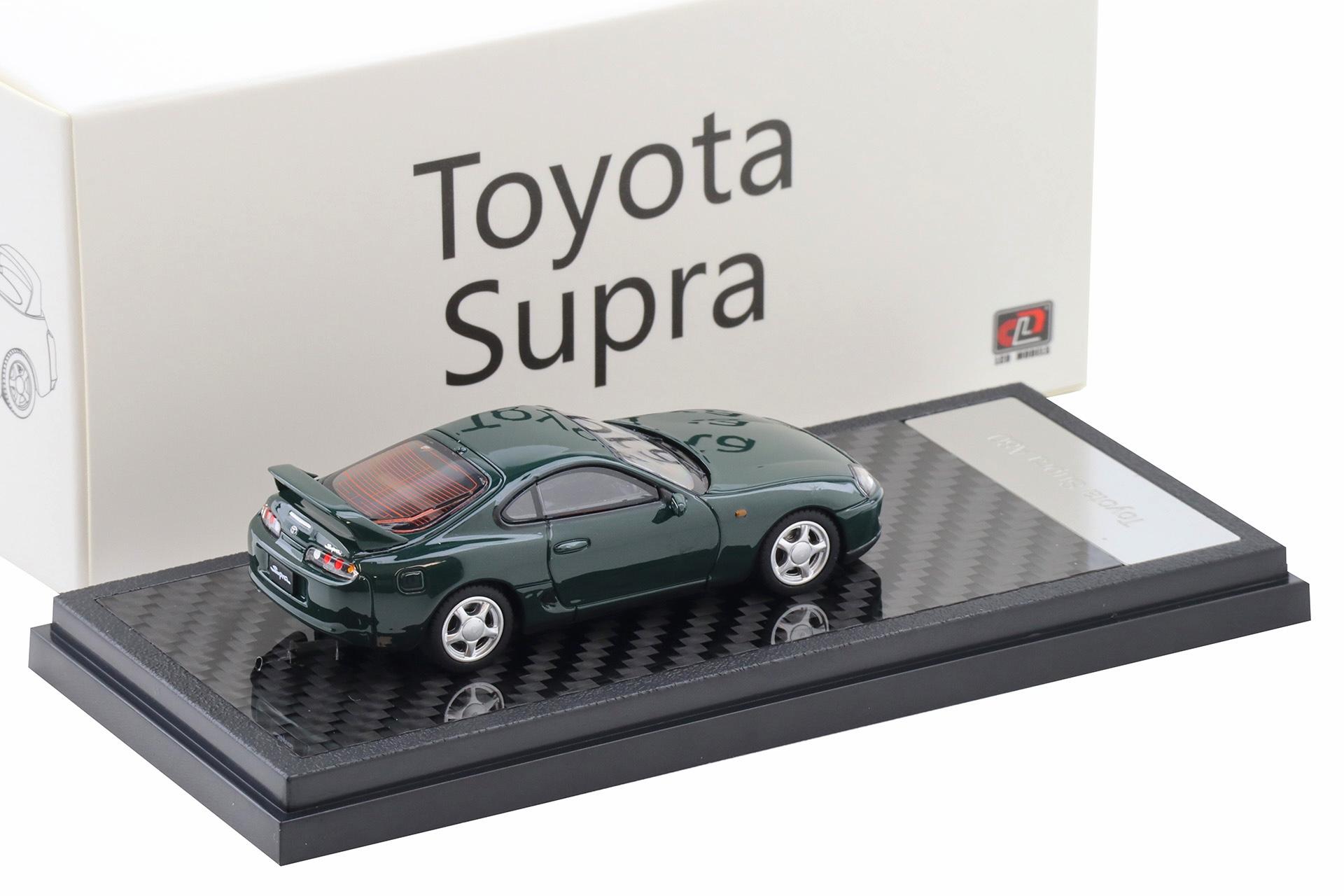 1:64 LCD Models Toyota Supra A80 Coupe RHD dark green LCD64037-GR