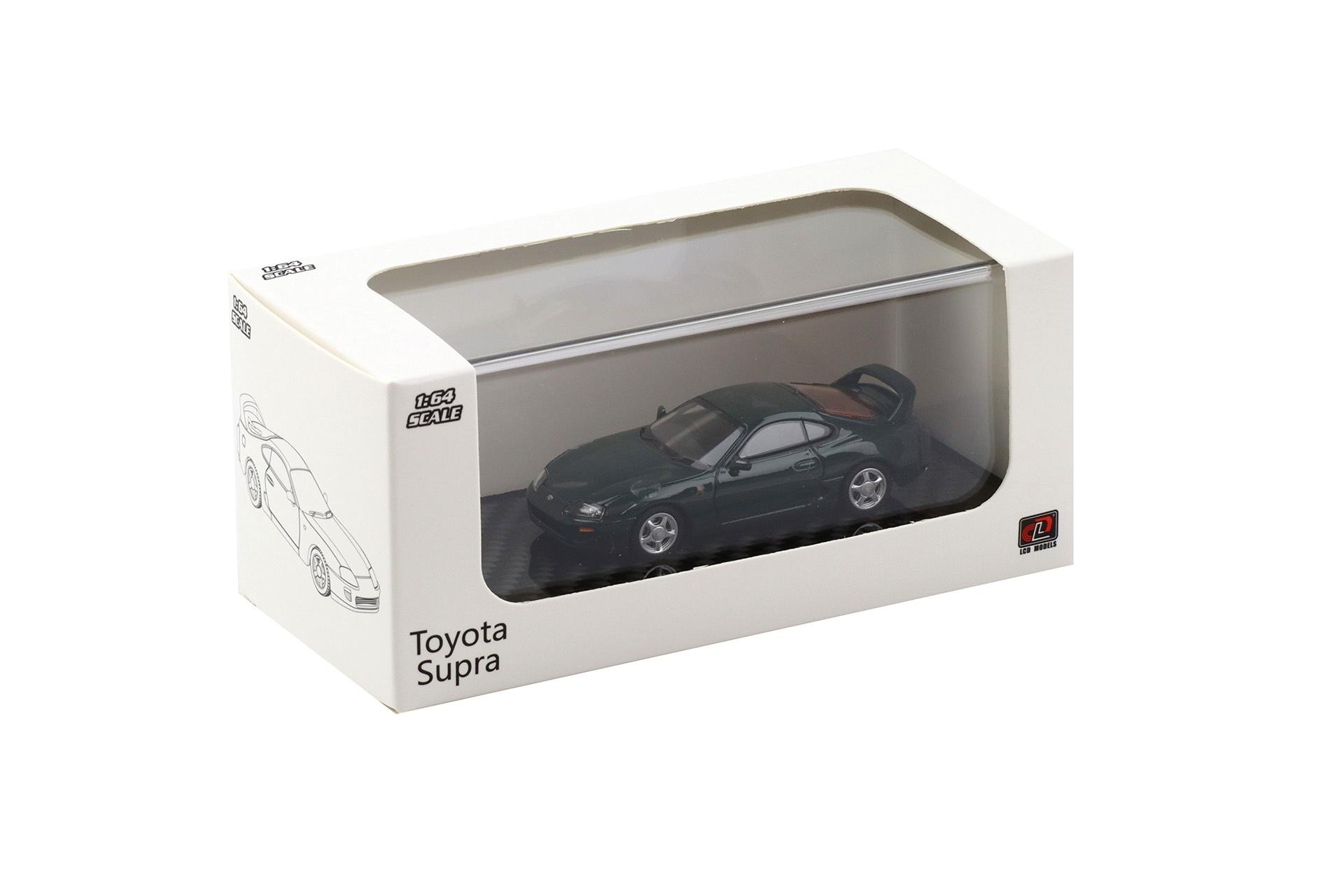 1:64 LCD Models Toyota Supra A80 Coupe RHD dark green LCD64037-GR