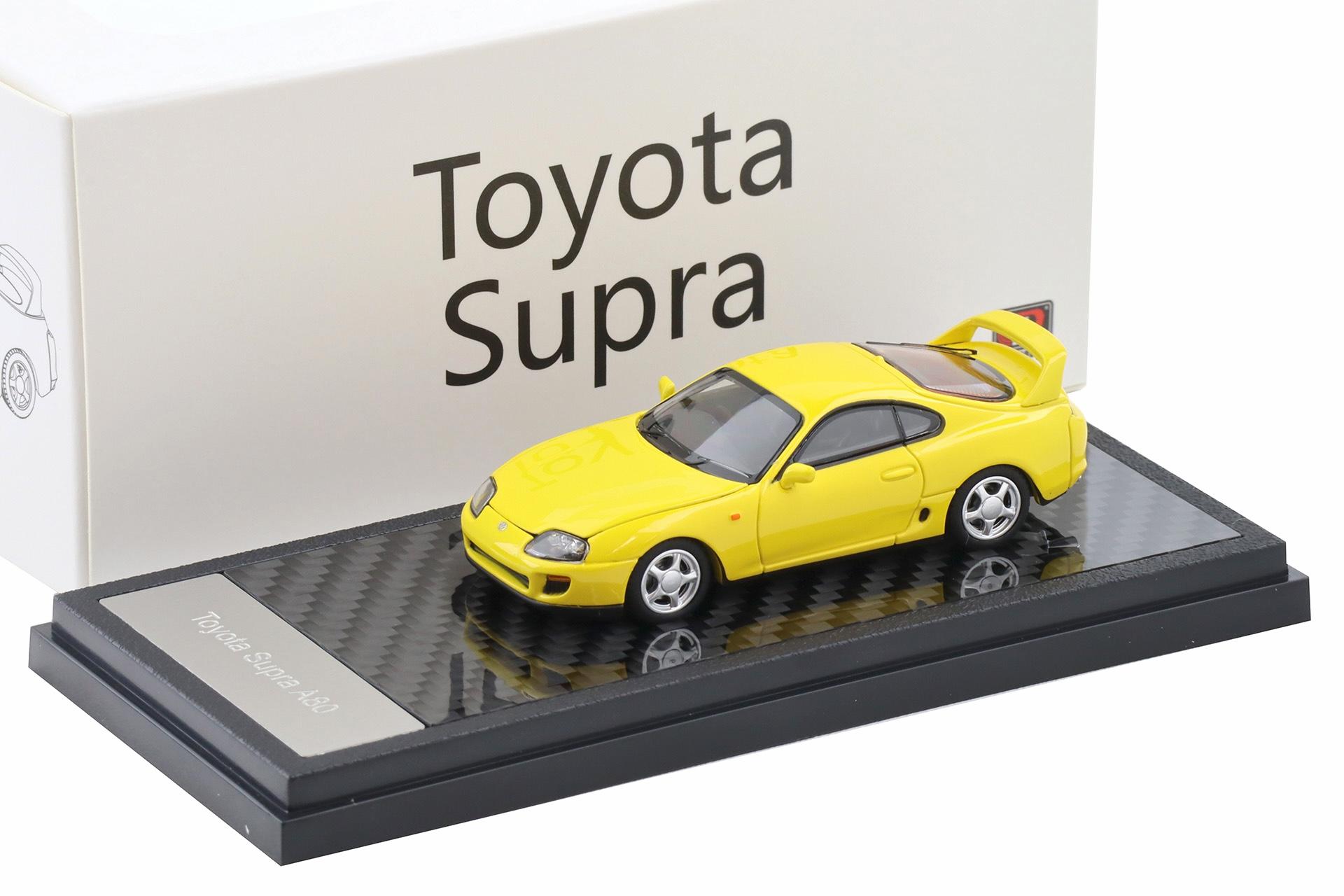 1:64 LCD Models Toyota Supra A80 Coupe RHD yellow LCD64037-YE