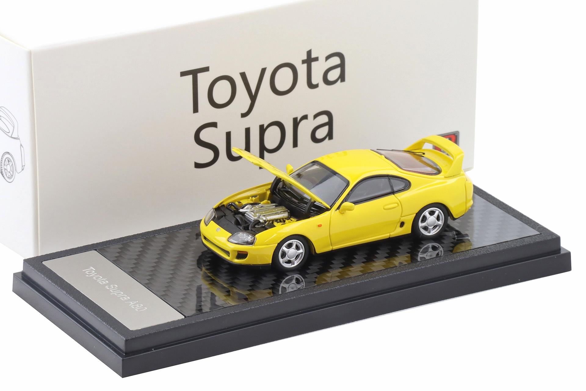 1:64 LCD Models Toyota Supra A80 Coupe RHD yellow LCD64037-YE