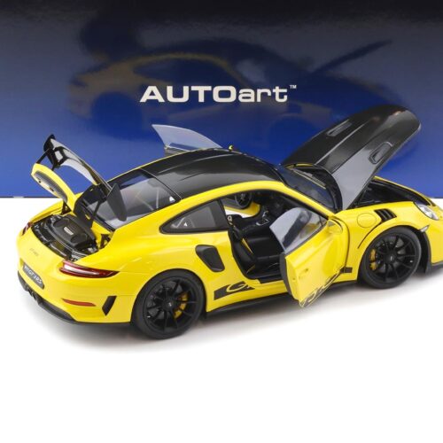 1:18 AUTOart Porsche 911 991.2 GT3 RS Weissach Package Racing yellow 78178