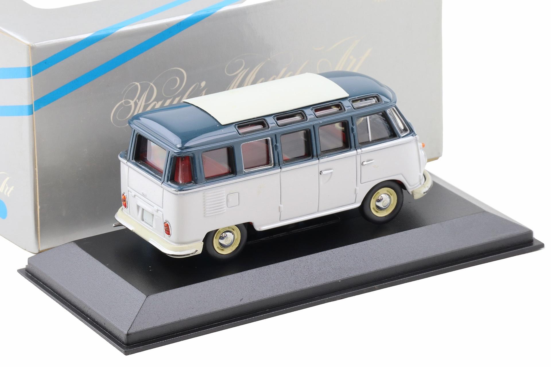 1:43 Minichamps VW T1 Bus Samba grey/ blue