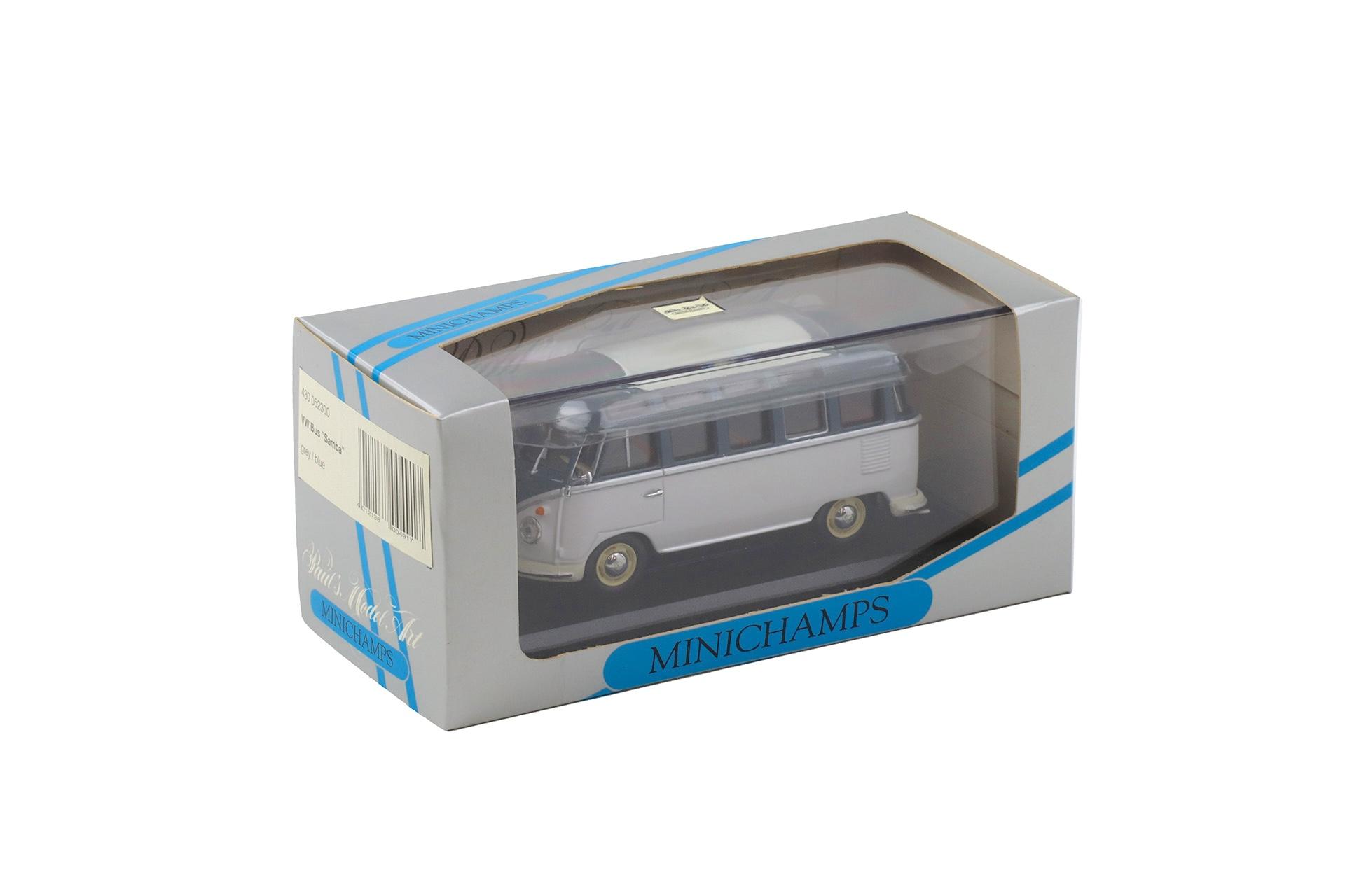 1:43 Minichamps VW T1 Bus Samba grey/ blue