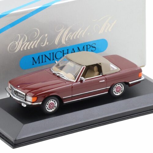 1:43 Minichamps Mercedes 350 SL R107 Cabriolet closed Softtop red