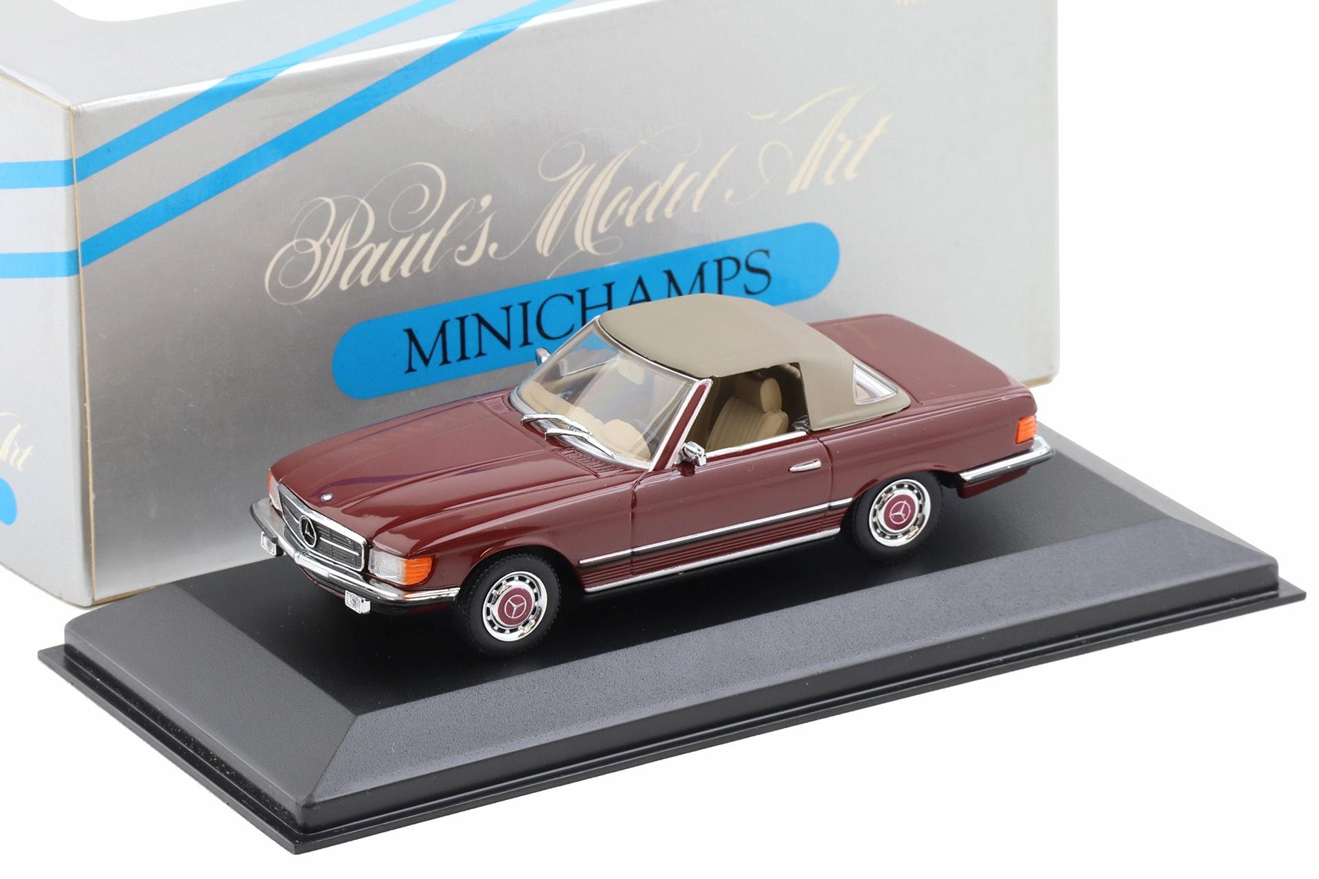 ID 111633 orig.jpg 1:43 Minichamps Mercedes 350 SL R107 Cabriolet closed Softtop red