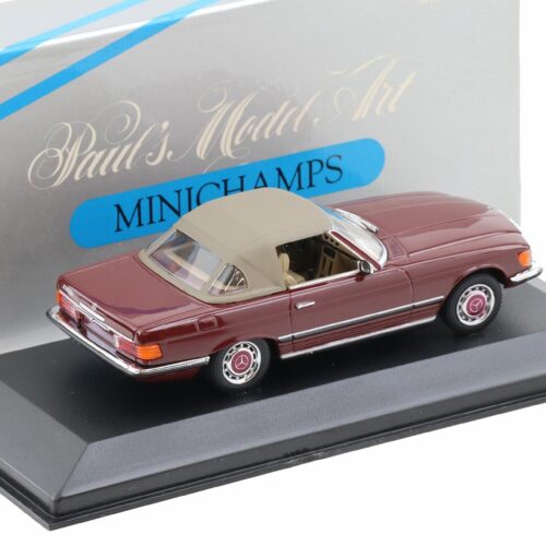 1:43 Minichamps Mercedes 350 SL R107 Cabriolet closed Softtop red