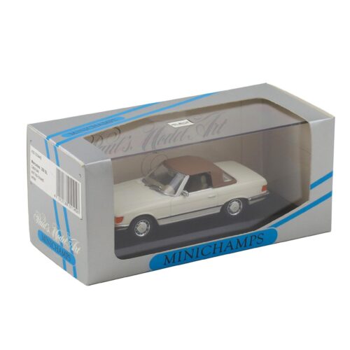 1:43 Minichamps Mercedes 350 SL R107 Cabriolet closed Softtop white