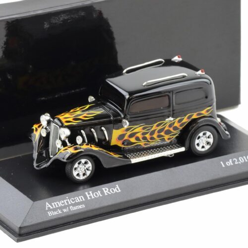 1:43 Minichamps American Hot Rod Black with flames