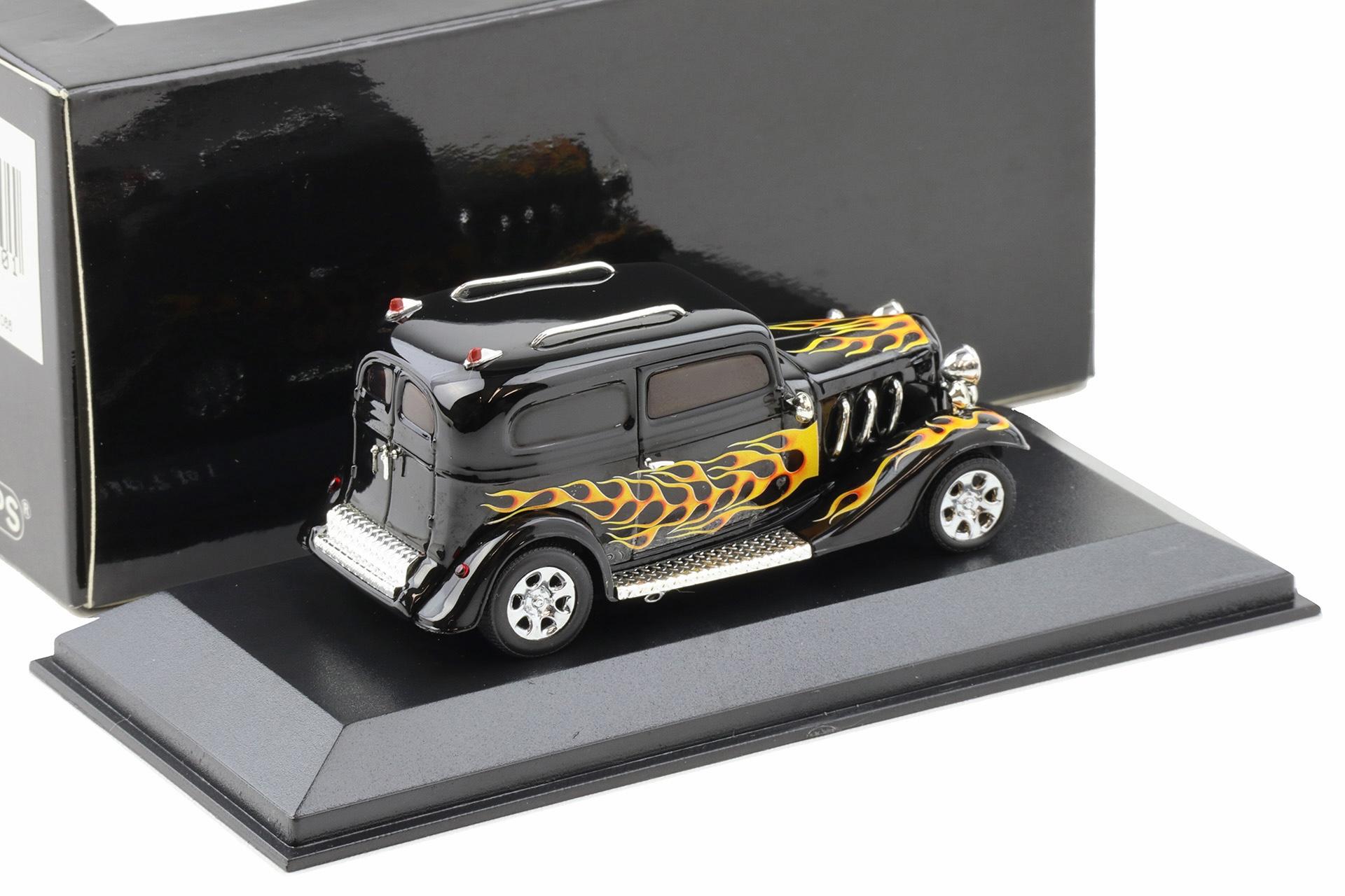 1:43 Minichamps American Hot Rod Black with flames