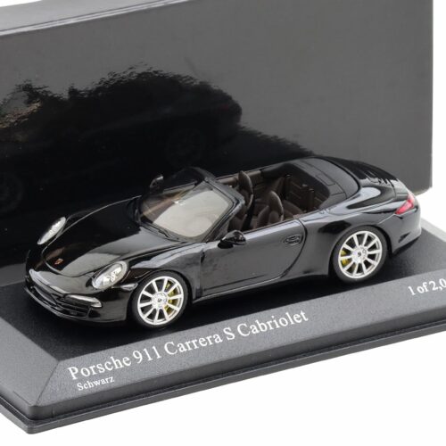 1:43 Minichamps Porsche 911 (991) Carrera S Cabriolet 2012 black