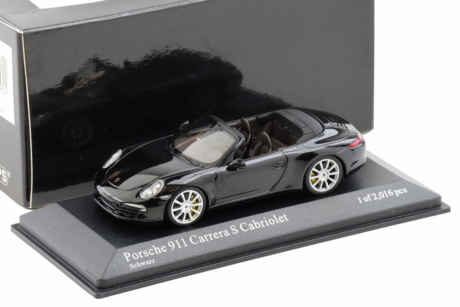 1:43 Minichamps Porsche 911 (991) Carrera S Cabriolet 2012 black