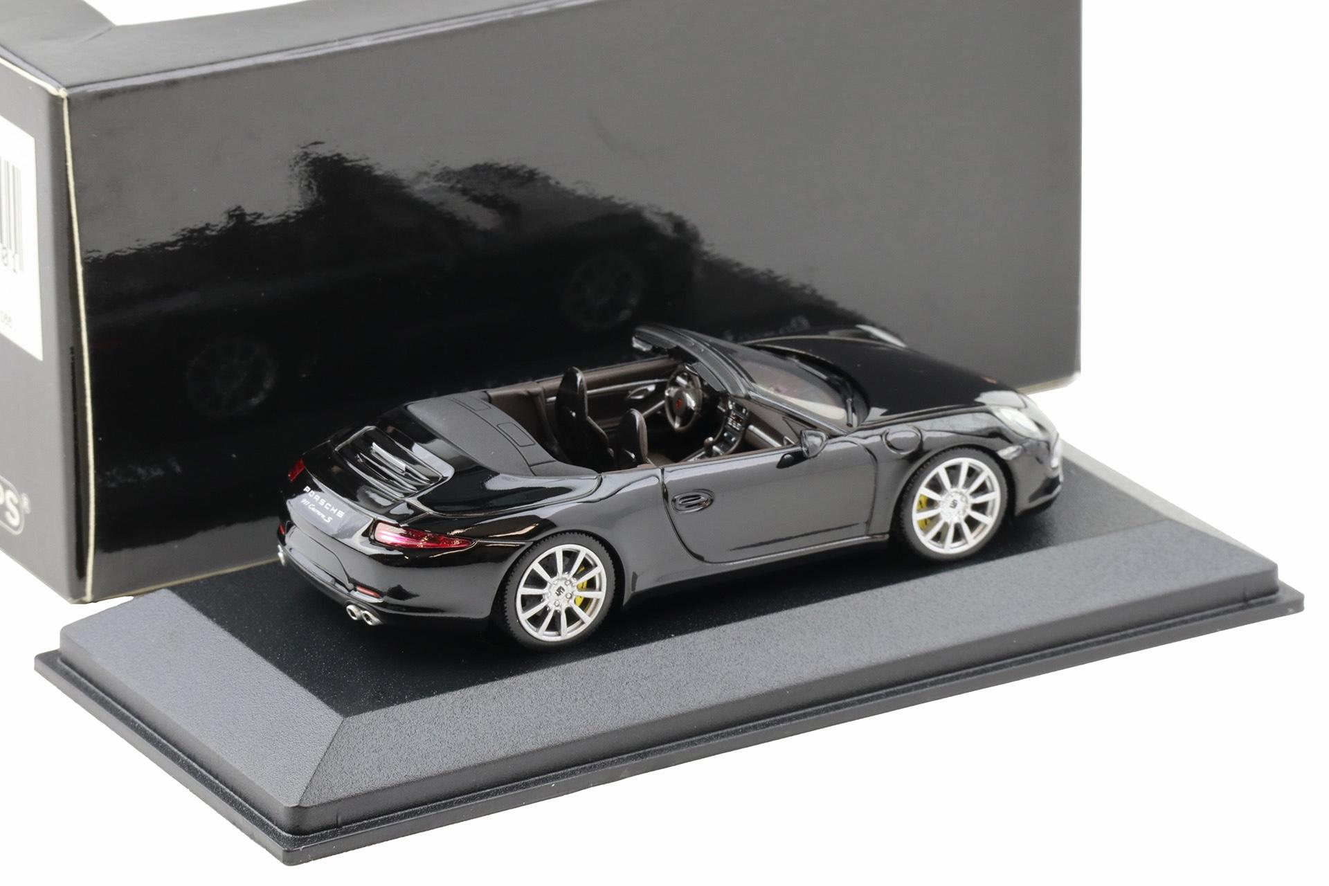 1:43 Minichamps Porsche 911 (991) Carrera S Cabriolet 2012 black