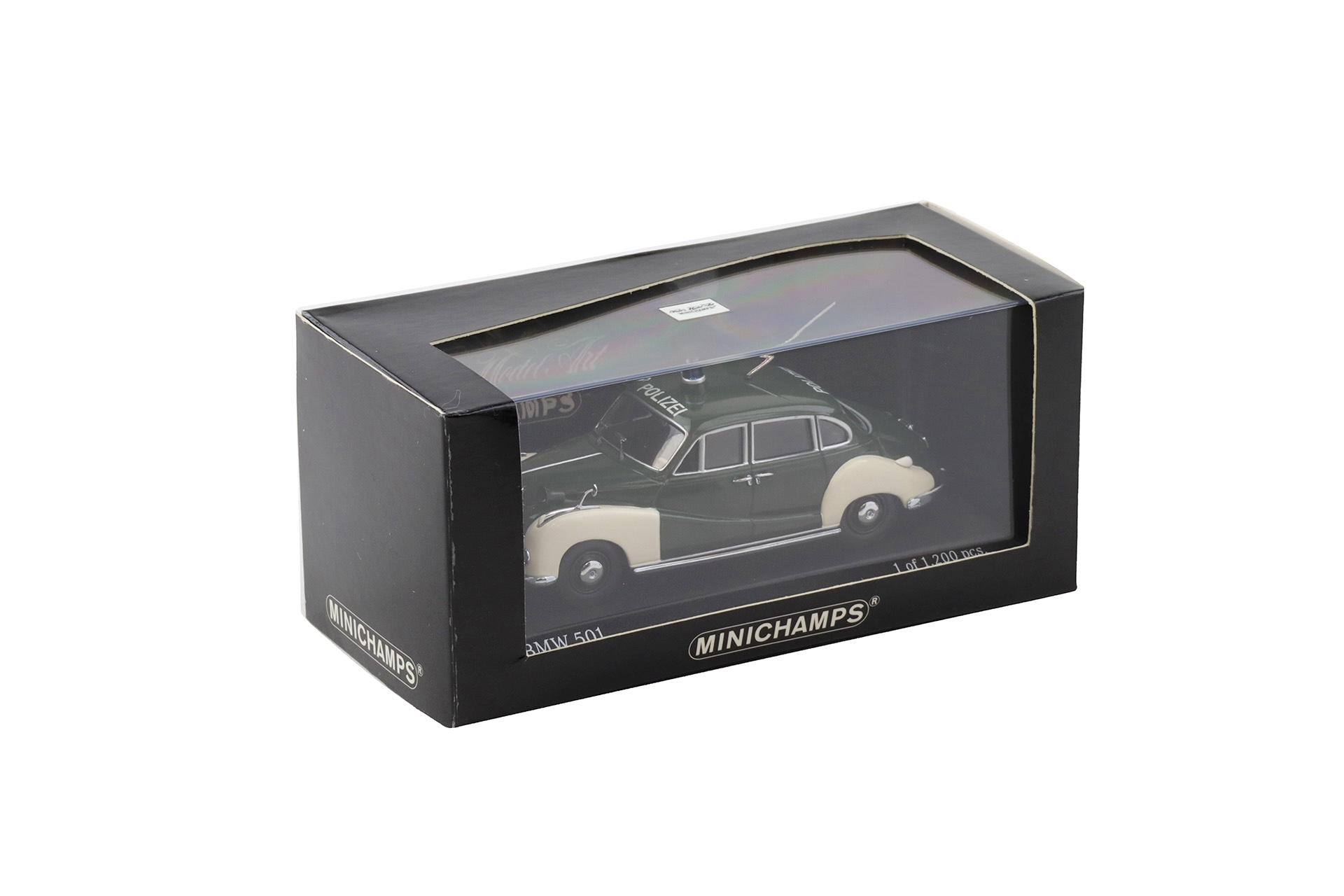 1:43 Minichamps BMW 501 Polizei München green/ white