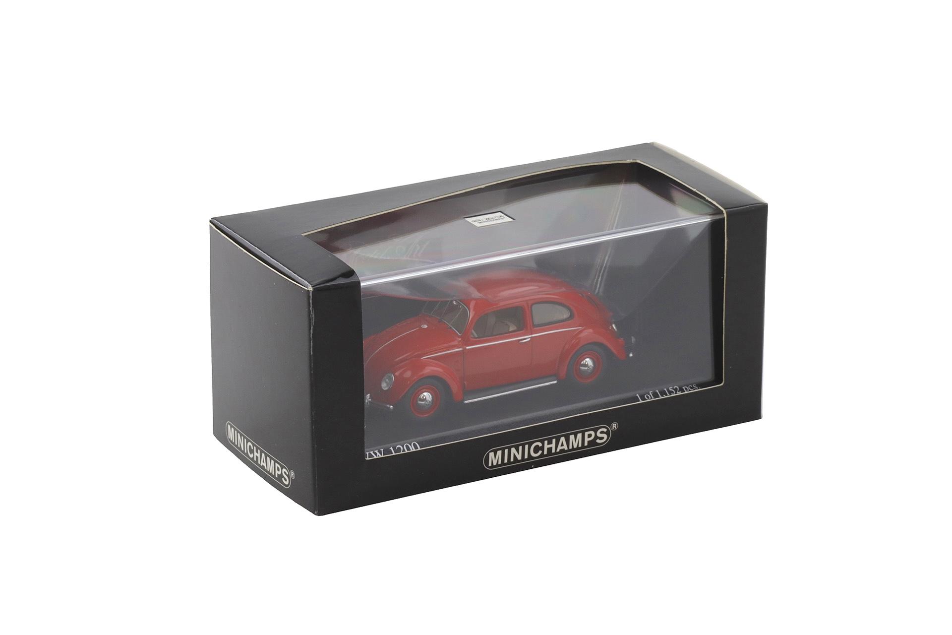 1:43 Minichamps VW Käfer 1200 Export Feuerwehr Dortmund red