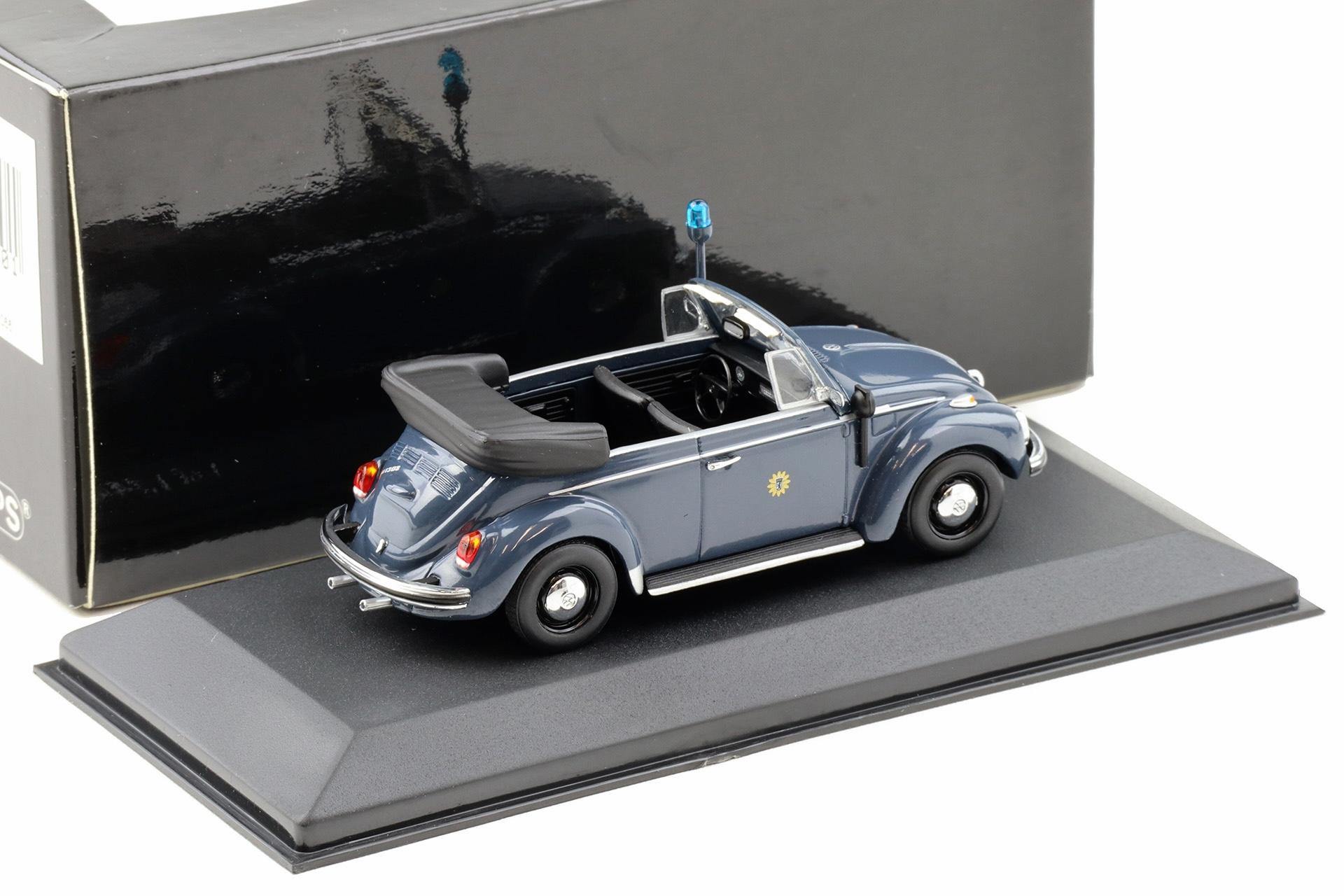 1:43 Minichamps VW 1302 Käfer Cabriolet 1970 Polizei Berlin