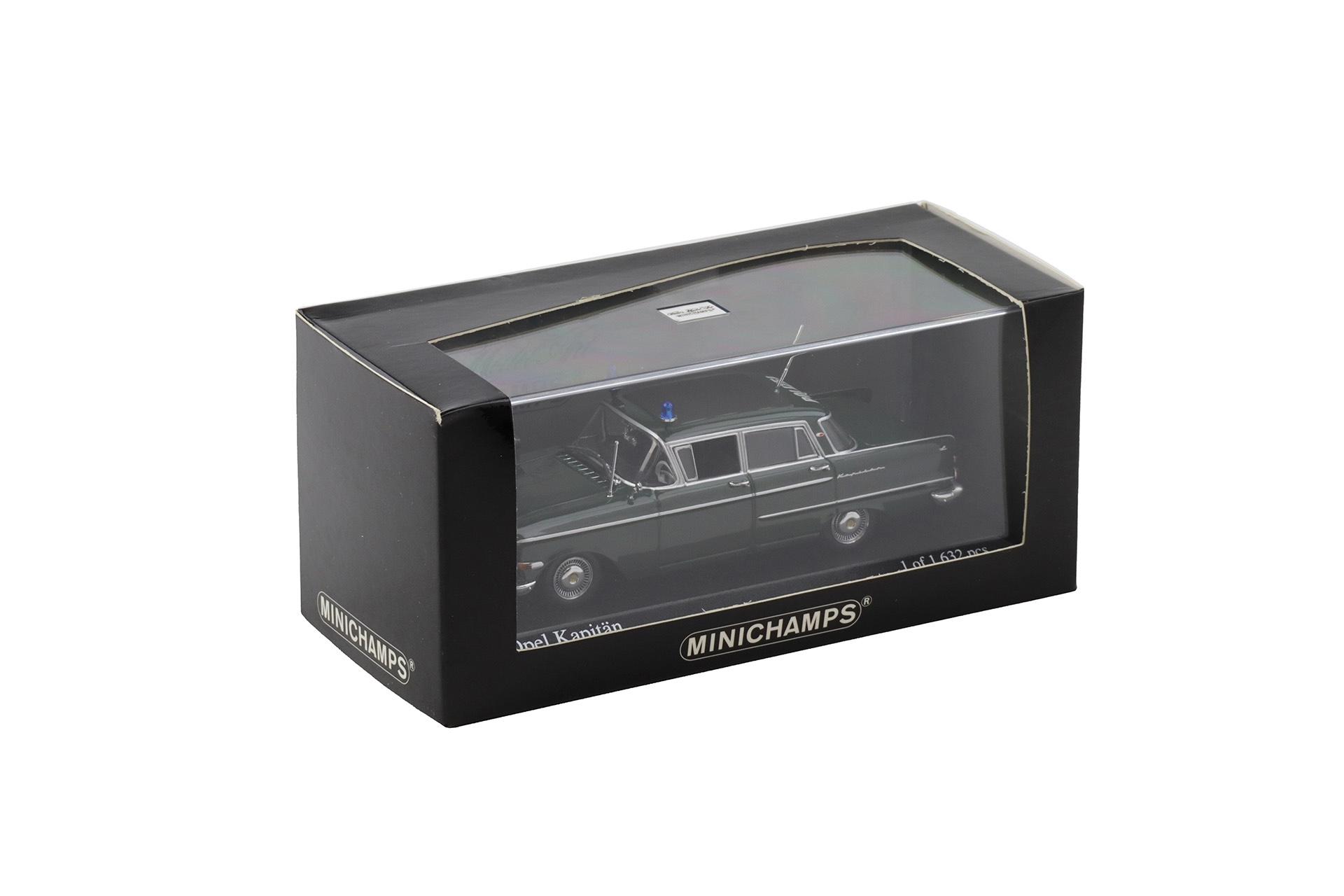 1:43 Minichamps Opel Kapitän 1959 Polizei dark green