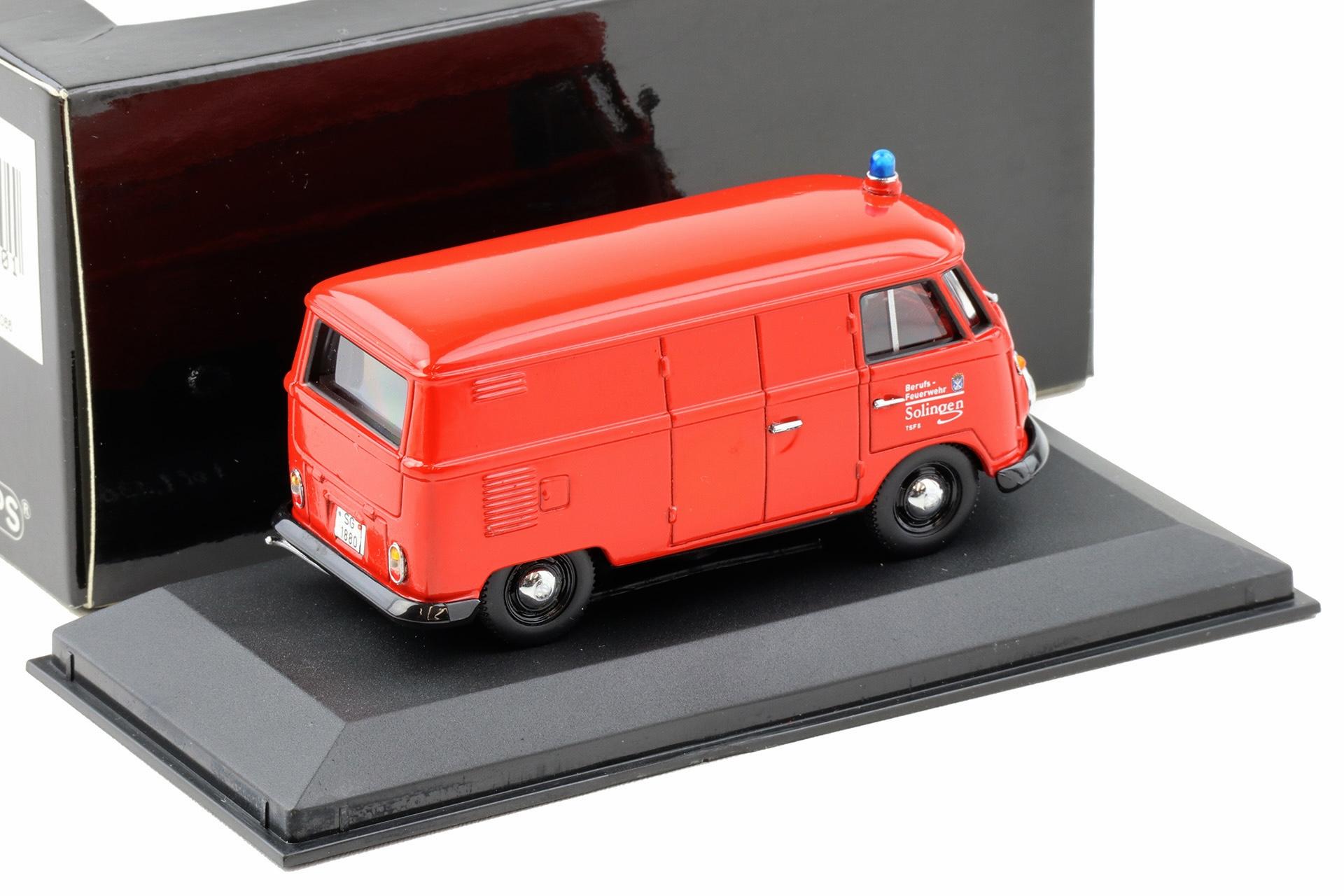 1:43 Minichamps VW T1 Kastenwagen 1966 red Feuerwehr Solingen