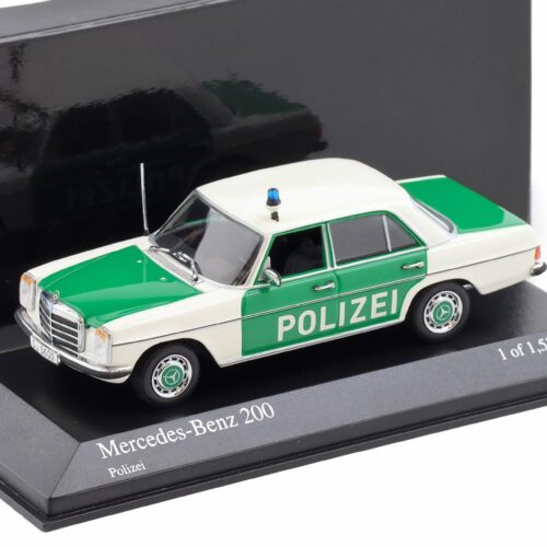 1:43 Minichamps Mercedes 200 W115 Sedan /8 Polizei green/ white