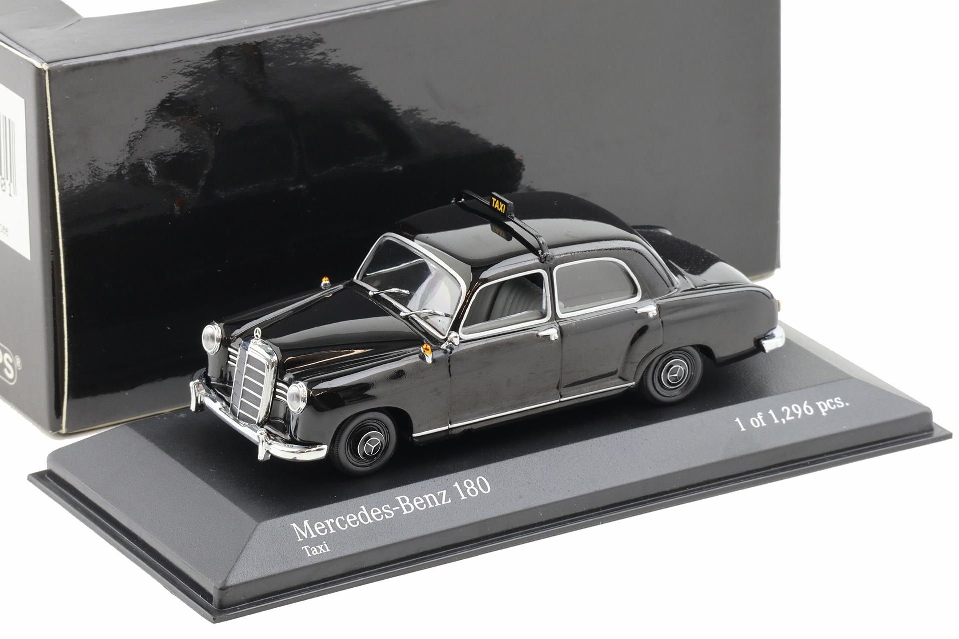1:43 Minichamps Mercedes 180 Ponton Taxi black