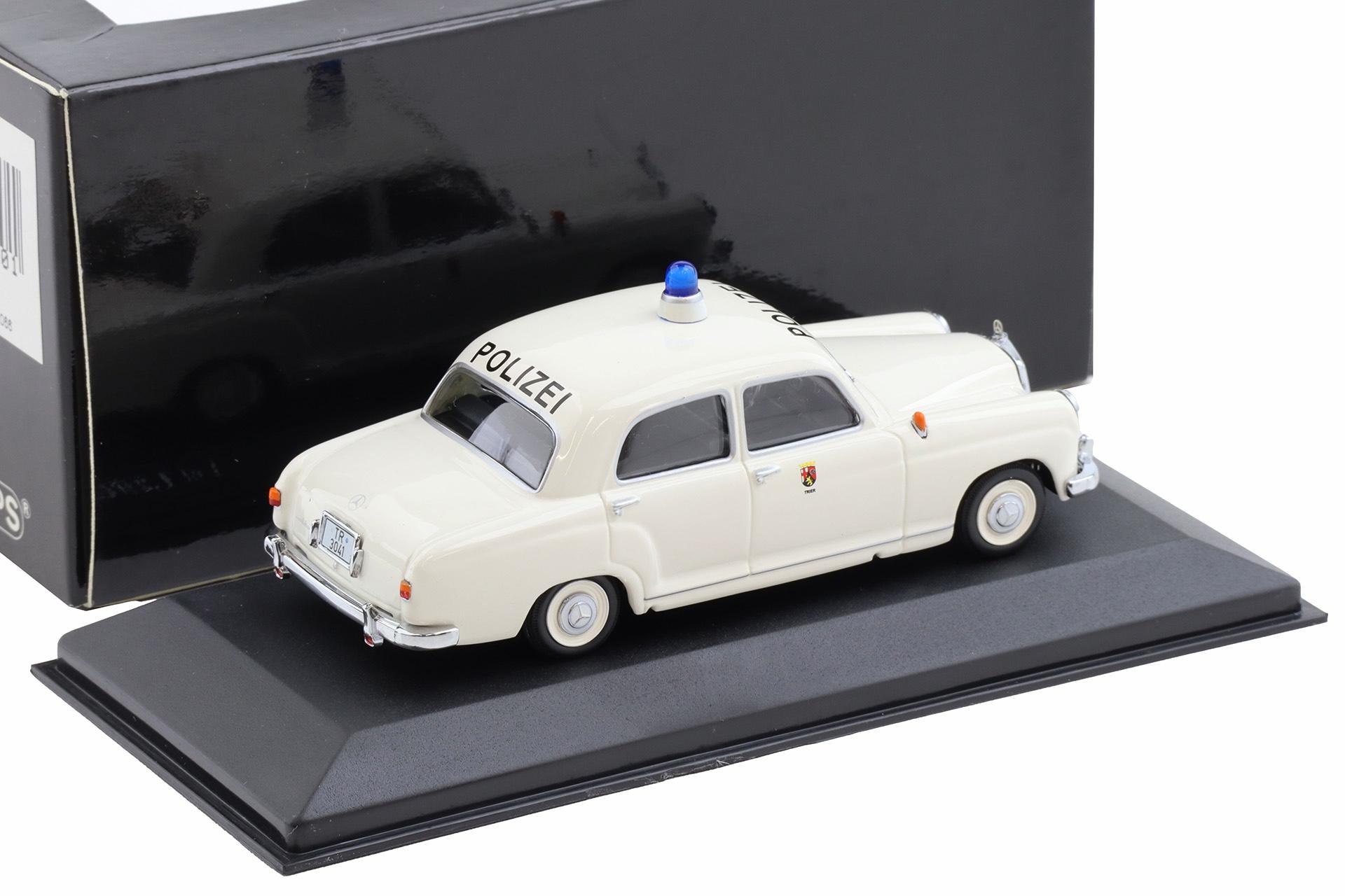 1:43 Minichamps Mercedes 180 Ponton Polizei Trier white