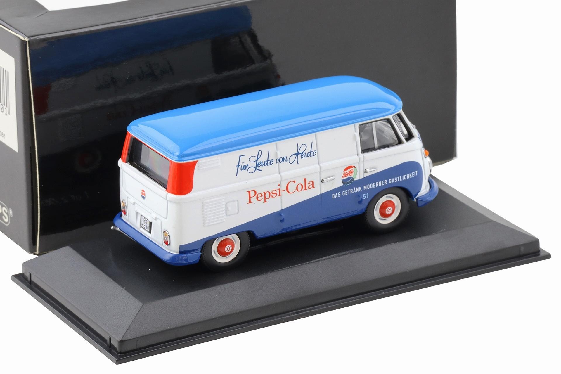1:43 Minichamps VW T1 Bus Kastenwagen PEPSI-COLA 1963