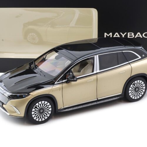 1:18 NZG Mercedes Maybach EQS 680 SUV black/ Kalahari gold DEALER VERSION