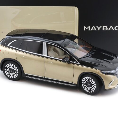 1:18 NZG Mercedes Maybach EQS 680 SUV black/ Kalahari gold DEALER VERSION