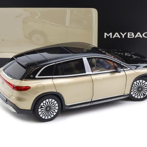 1:18 NZG Mercedes Maybach EQS 680 SUV black/ Kalahari gold DEALER VERSION