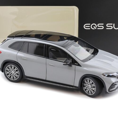 1:18 NZG Mercedes EQS SUV X296 AMG Line alpine grey solid DEALER VERSION