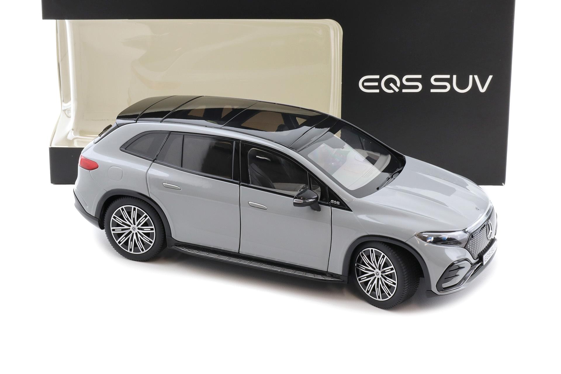 1:18 NZG Mercedes EQS SUV X296 AMG Line alpine grey solid DEALER VERSION