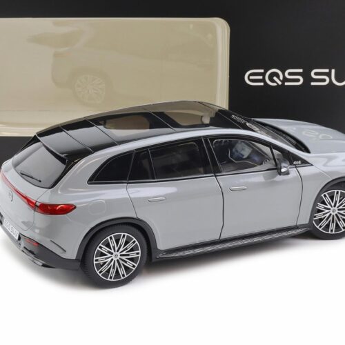 1:18 NZG Mercedes EQS SUV X296 AMG Line alpine grey solid DEALER VERSION