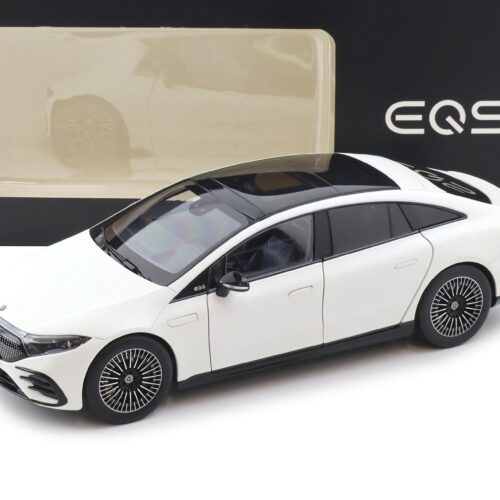 1:18 NZG Mercedes EQS V297 Limousine opalite white bright matt DEALER VERSION