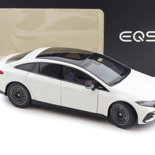 1:18 NZG Mercedes EQS V297 Limousine opalite white bright matt DEALER VERSION